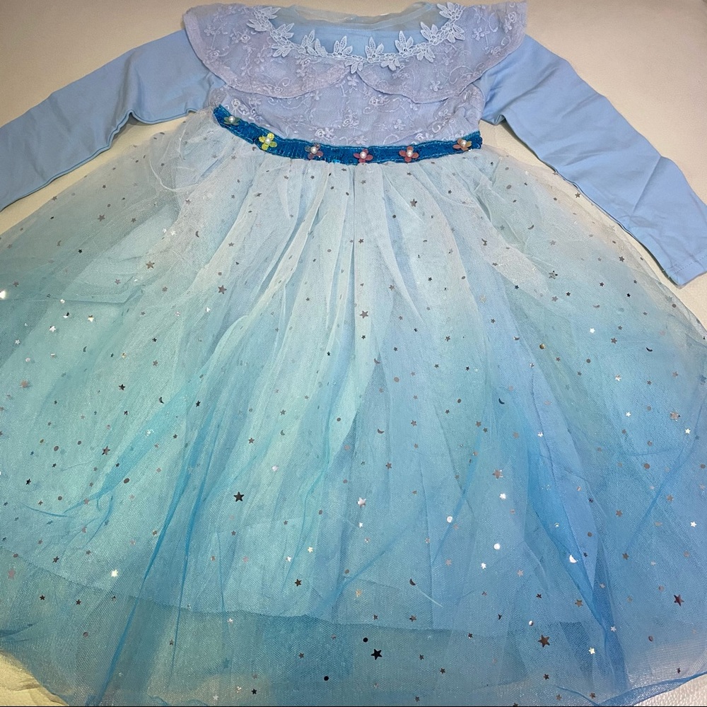 Frozen Elsa embroidered sparkly costume dress - Picture 7 of 10